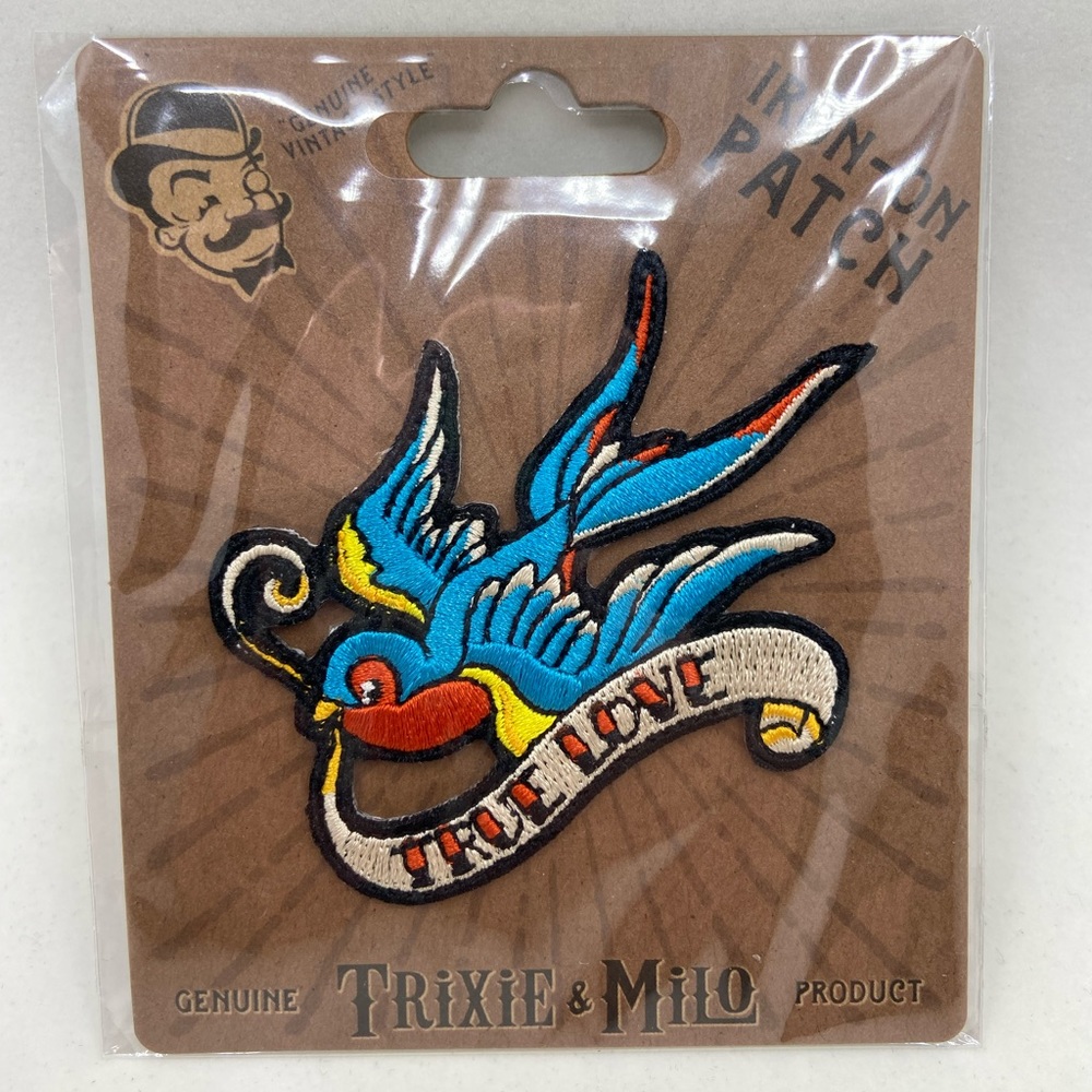 True Love Sparrow Iron On Patch By Trixie And Milo